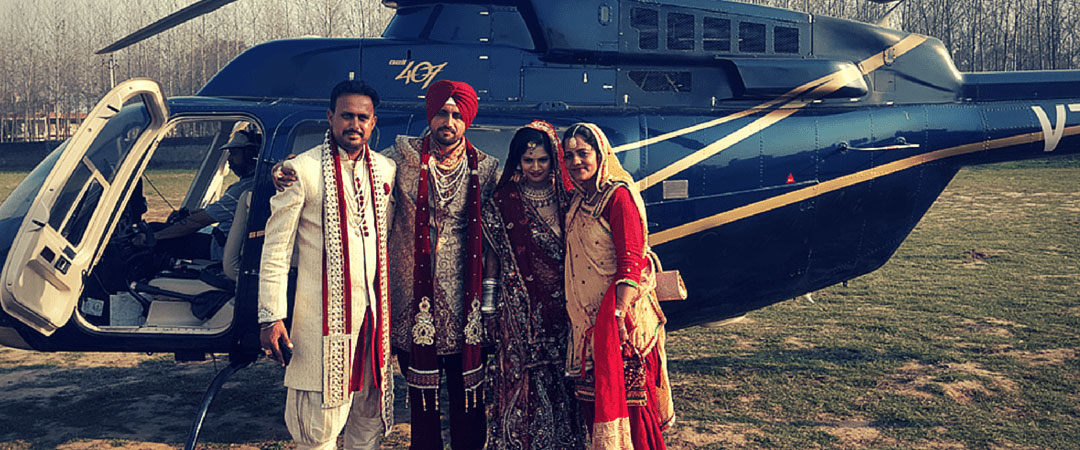 Helicopter Rental Services For Wedding in Haryana